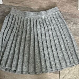 Gray Pleated Women's Skirt
